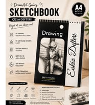 DreamArt Galery A4 Sketchbook Eskiz Defteri Çizim Defteri