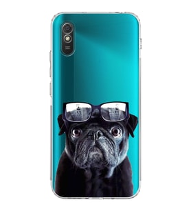 PrintiFy Xiaomi Redmi 9A ile Uyumlu Köpek 3 Kamera Korumalı Şeffaf Kılıf