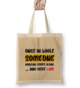 Sarcasm Funny Comment Quotes Gift - Sarcastic Women And Men Humorous Saying Bez Çanta Uzun Saplı