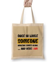 Sarcasm Funny Comment Quotes Gift - Sarcastic Women And Men Humorous Saying Bez Çanta Uzun Saplı