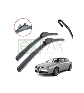 ALFA ROMEO 166 SEDAN ÖN CAM SİLECEK SÜPÜRGESİ TAKIMI 2004 - 2007