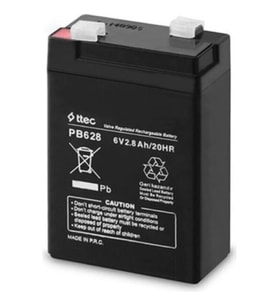 TTEC 6V 2.8 AH Kuru Bakımsız Akü