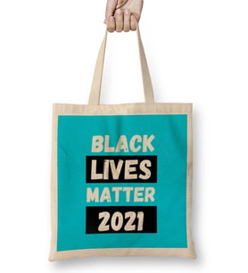 Black Lives Matter 2021 Bez Çanta Uzun Saplı