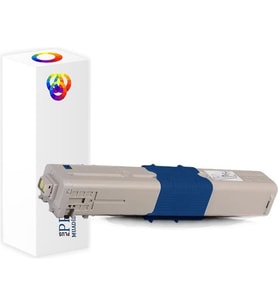 PlusPrint C301 Oki MC332DN Muadil Toner Mavi Renk