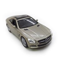 Mercedes SL500 1/36 Ölçek 12cm çekbırak(ÖZEL PLAKALI) (Gold)