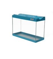 Kanki Pet KP3018 Renkli Kapak Mini Akvaryum Turkuaz 30 CM