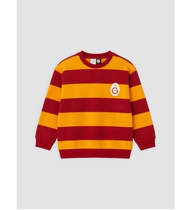 LCW Kids Kırmızı Galatasaray Lisanslı Erkek Çocuk Sweatshirt
