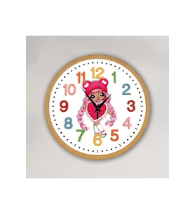 bilge Tasarım retro Duvar Saati 30 x 30 CM (Karışık)