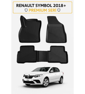 Renault Symbol 2018+ 3D Havuzlu Oto Paspas