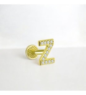 Glorria Altın Z Harfi Tragus Piercing