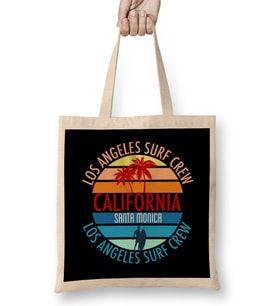 California Los Angeles Surf Crew Santa Monica Bez Çanta Uzun Saplı