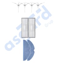 ROBOROCK S8 , S8+ ,S8 PRO-PRO ULTRA UYUMLU 4 Yan Fırça 2 Filtre 2 Mop PKT-iasgf0000767