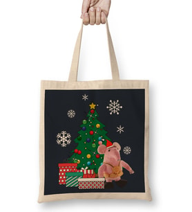 Clanger Around The Christmas Tree Bez Çanta Uzun Saplı