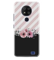 Reeder P13 Blue Max 2020 Kılıf Desenli Silikon Strip Pink Flowers