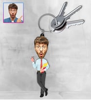 Kişiye Özel Karikatür Tasarım Anahtarlık 97208