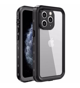 Microsonic Apple iPhone 11 Pro Kılıf Waterproof 360 Full Body Protective Siyah