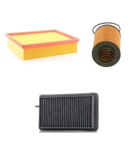 Bosch Filtre Bakım Seti BMW 3 SERİSİ E36 320i Benzin 1996-1998 Klimalı Hava + Yağ F. + Polen Filtre Purflux