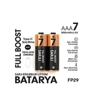 Type-C Şarjlı 800mWh 1.5V Şarj Edilebilir 2'li AAA İnce Pil - lityum iyon Batarya