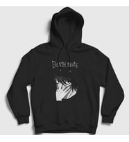 Presmono Unisex Siyah L Anime Death Note Kapüşonlu Sweatshirt 129560tt