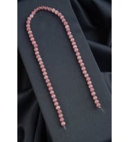 Kedi Gözü Doğal Taş Parlak Pembe Küre Kesim 6mm Dizi [B+]