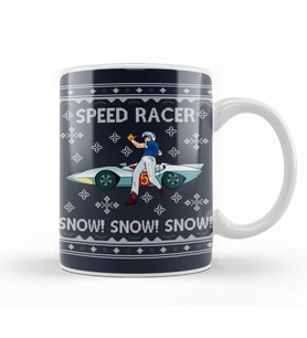 Speed Racer Go Snow Christmas Kupa Bardak Porselen