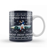 Speed Racer Go Snow Christmas Kupa Bardak Porselen