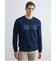LC WAIKIKI Lacivert Bisiklet Yaka Uzun Kollu Sweatshirt