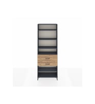 Arges Dolap 5 Raflı 2 Çekmeceli 88x30x243 Antrasit-Çam