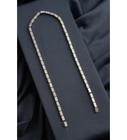 Hematit Doğal Taş Mat Titanyum Dikdörtgen Kesim 4x8mm Dizi