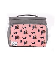 Biggdesign Cats Soğuk veya Sıcak Isı Yalıtımlı Sızdırmaz Termal Beslenme Çantası 10L Pembe (Karışık)