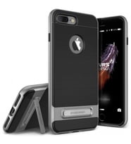 VRS iPhone 7 Plus ile Uyumlu High Pro Shield Kılıf Steel Silver