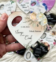 Kişiye Özel Kalp Magnet Düğün Nişan Nikah Söz Hatırası Hediyelik