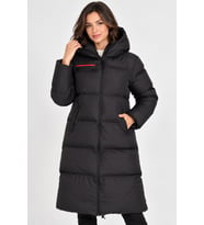 Dewberry Kadın %100 Polyester Şişme Kaban Siyah Z9756 Günlük Dış Giyim, Katmanlı Kombin, Şehir ve Ofis Stili