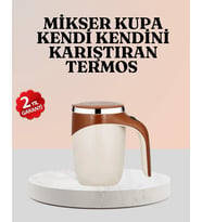 Paslanmaz Çelik Şarjlı Karıştırma Kupa - Otomatik Manyetik Blender Fincan