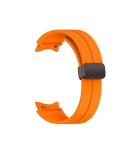 Samsung Galaxy Watch 4 Classic 42mm Uyumlu Kordon Silikon Metal Mıknatıslı Toka Zore KRD-84 Kayış