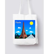 Paris Tasarımlı Bez Kupa