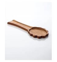 Mien MEN 7B244 Akasya Tezgah Üstü Ahşap Kaşık Altlığı 12,5x32 cm (Kahverengi)
