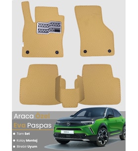 OPEL MOKKA BENZİNLİ (2020-2025) Uyumlu EVA Paspas Tam Set–Araca Özel,Oto Paspas,Kolay Montaj