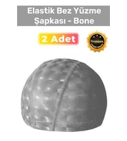 Özel Üretim Su Geçirmez Yüzücü Havuz Deniz Bonesi Elastik Bez Yüzme Şapkası 2'li Set