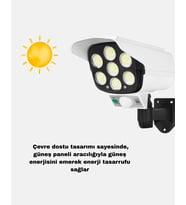 Solar Bahçe Aydınlatması Su Geçirmez Ip66 Pır Sensörlü Uzun Çalışma Süreli