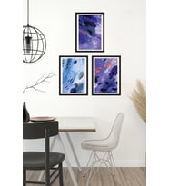 Minimal Soyut Ahşap Dekor Tablo 17x23  M6 (Beyaz)