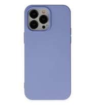 Pilelistore   iPhone 14 Pro Max Kılıf Nano içi Kadife Silikon - Lila