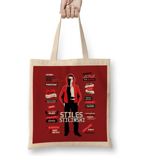 Stiles Stilinski Tasse Stiles Stilinski 24 Bez Çanta Uzun Saplı