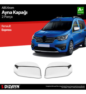 S-Dizayn Renault Express ABS Krom Ayna Kapağı 2 Prç 2021 Üzeri