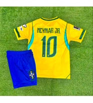 Brezilya 2026 Dünya Kupası Neymar Çocuk Forması 2li set h (SARI)