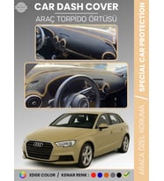 AUDİ A3 (2013-2020) Torpido Örtüsü Ön Göğüs Koruma Torpido Koruma Araca Özel Kaymaz Kolay Montaj