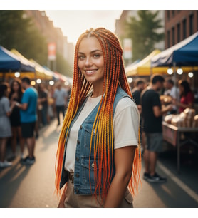 Afrika Örgüsü Ve Rasta İçin Sen Ombreli / Tcu / Sarı / Hardal Sarısı