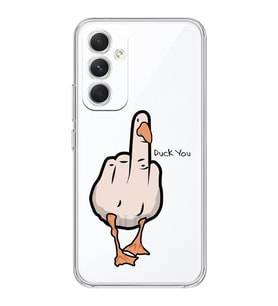 Samsung Galaxy A34 Uyumlu Duck You Tasarımlı Şeffaf Telefon Kılıfı