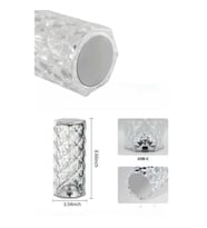 Mey İthalat® Yeni Nesil Modern Kristal Masa ve Gece Lambası Dokunmatik Renk Değiştirebilen