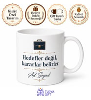İşletme Öğrencisine Geleceğin CEO'su Patron Masası Kahve Kupası Hediye